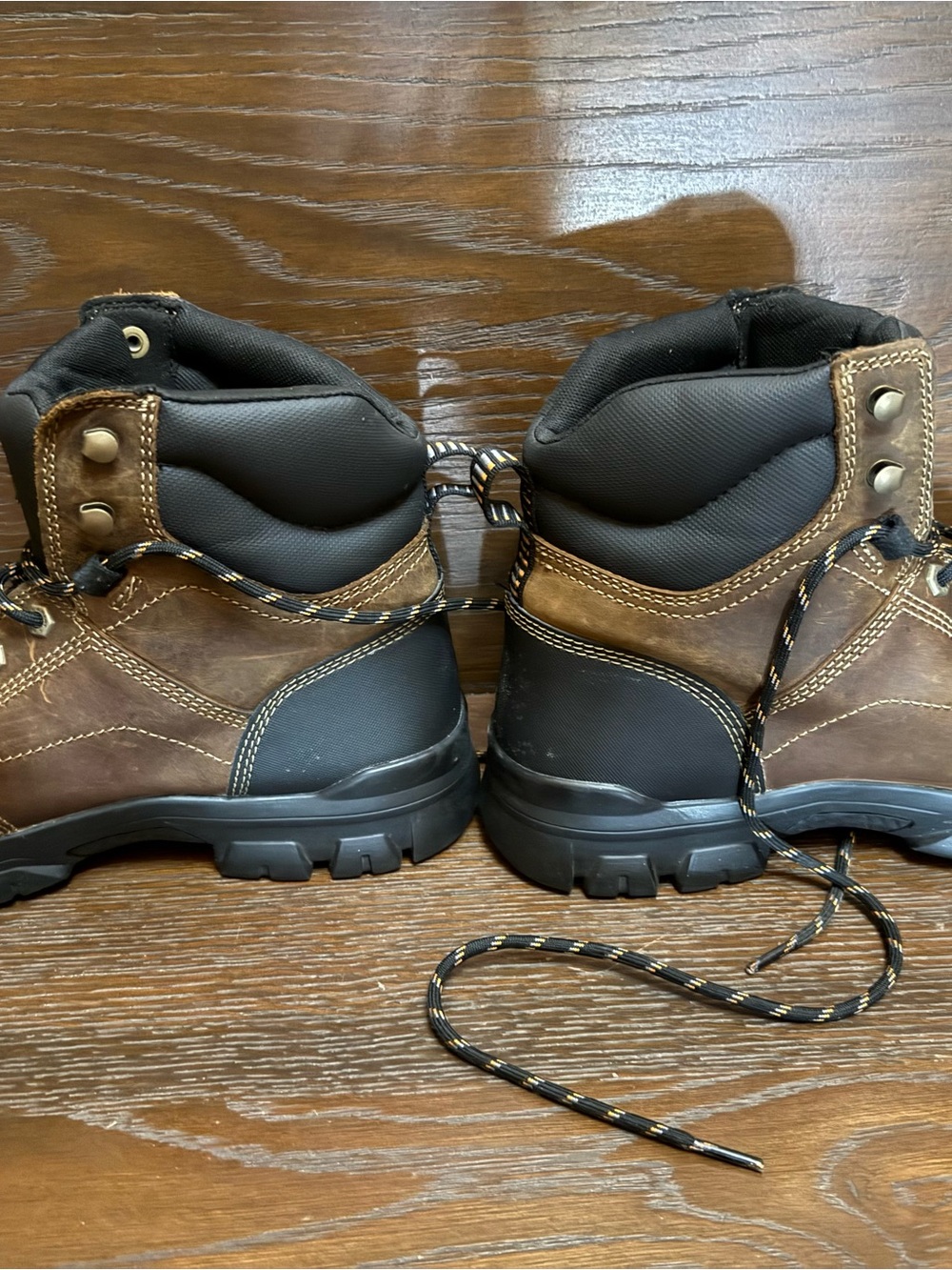 Ariat Brown and Black Leather Work Boots